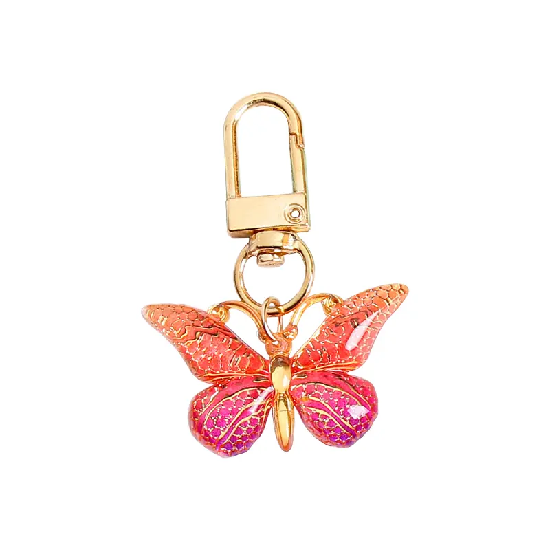 Colorful Butterfly Anime Acrylic Delicate Decorations Bag Charm