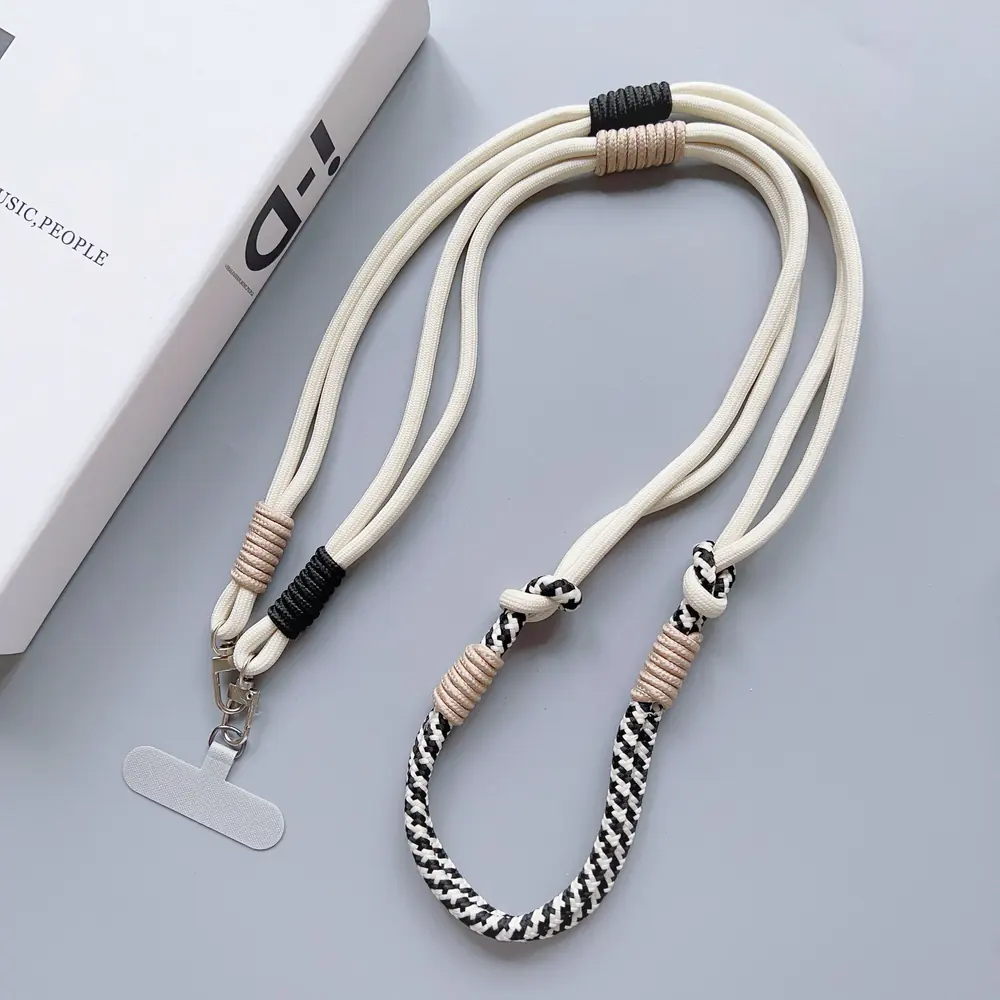 Suitable Colored Korean Version Rope Diagonal Strap Rope Lanyard Keychain